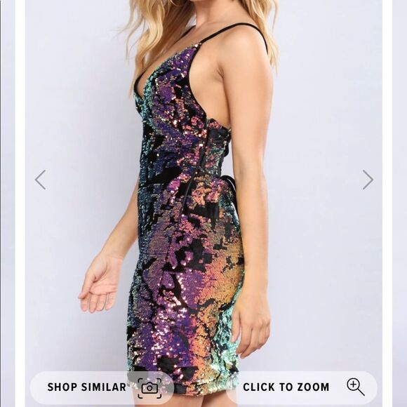 Fashion Nova 
Color Crazy Mini Dress - Multi - Picture 5 of 9